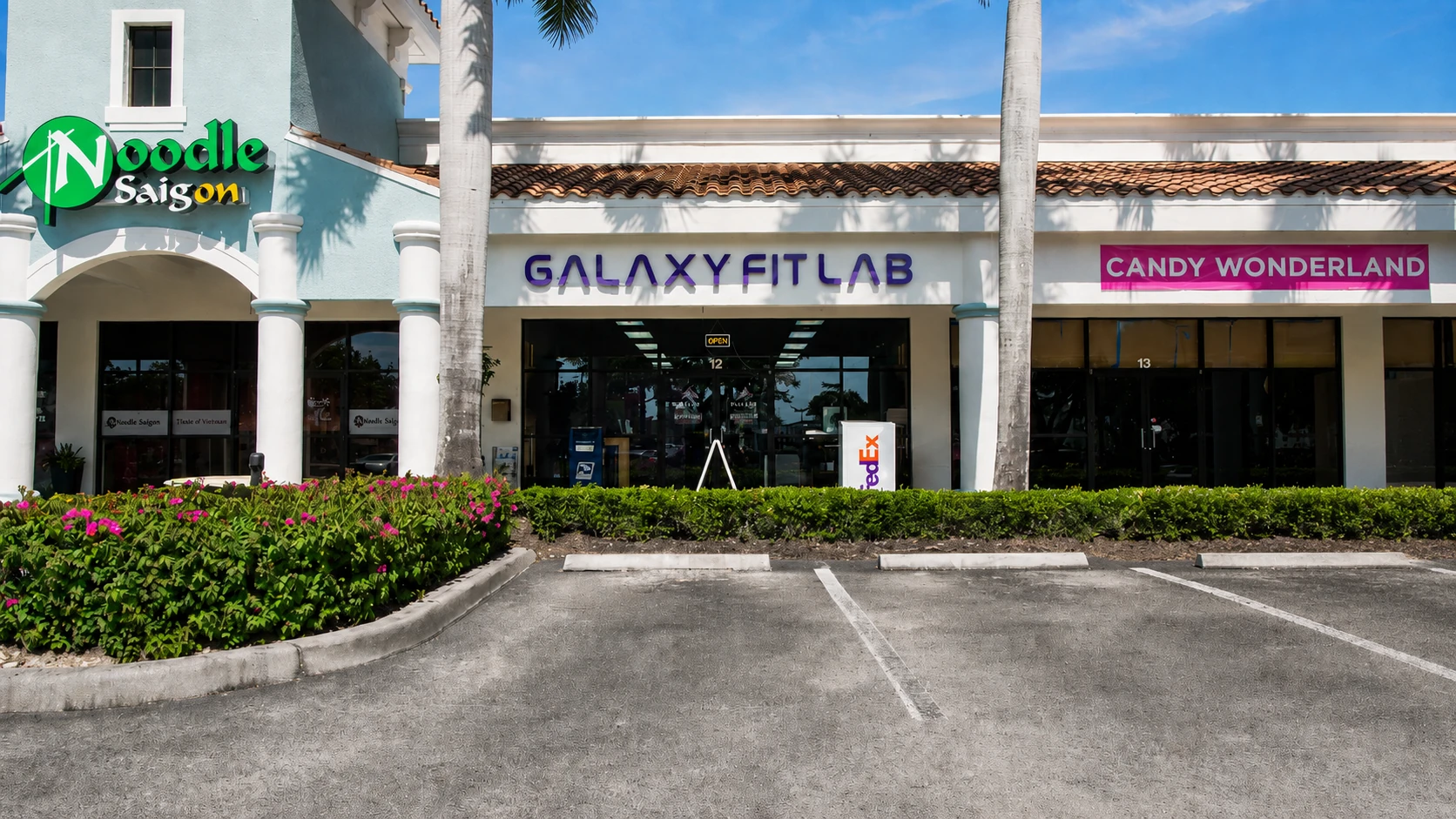 Galaxy Fit Lab storefront with signage โ personal training studio in North Naples, FL