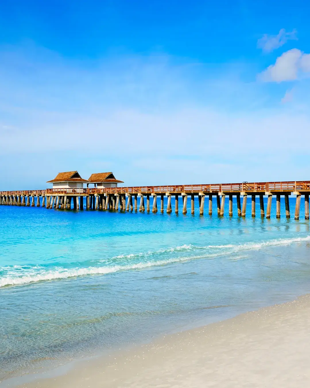 Naples Florida pier at sunset — the Southwest Florida communities Galaxy Fit Lab serves